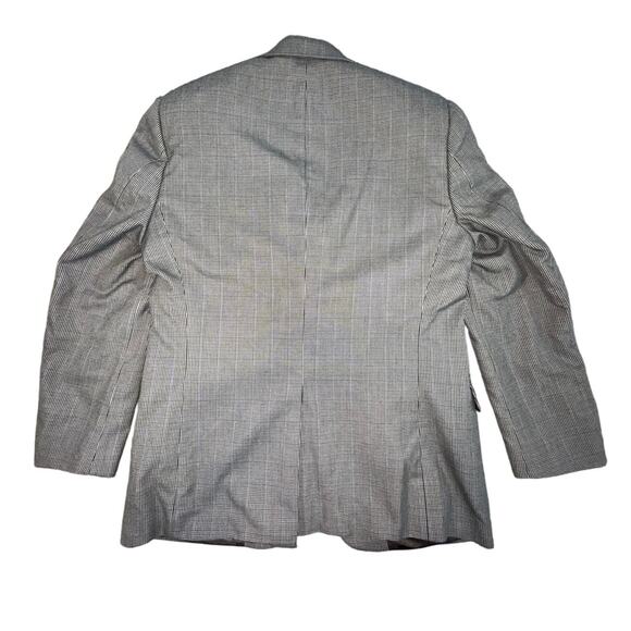 Lauren Ralph Lauren Houndstooth 2 Button Blazer Sport Coat Suit Jacket 40R - Picture 2 of 8